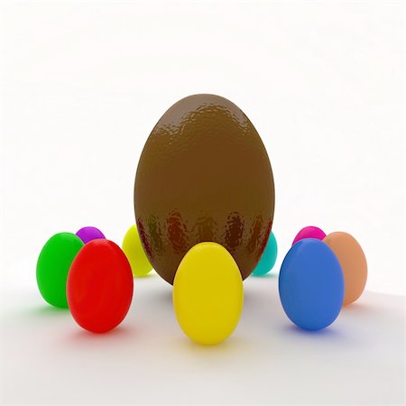 simsearch:400-04555295,k - fine image 3d of colorful eggs, easter background Stock Photo - Budget Royalty-Free & Subscription, Code: 400-05121187