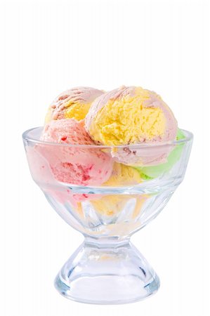 eating sundae - delicious ice cream sundae Stock Photo - Budget Royalty-Free & Subscription, Code: 400-05121924