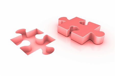 3D render of a missing jigsaw puzzle piece. Stock Photo - Budget Royalty-Free & Subscription, Code: 400-05121935