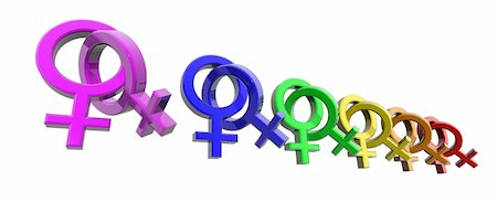 simsearch:400-04747123,k - a row of venus symbols with rainbow colors Stock Photo - Budget Royalty-Free & Subscription, Code: 400-05122125