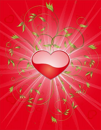 Illustration of Valentin´s LOVE background Stockbilder - Microstock & Abonnement, Bildnummer: 400-05122375