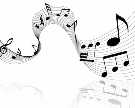 Grunge vector musical notes background for design use Photographie de stock - Aubaine LD & Abonnement, Code: 400-05122506