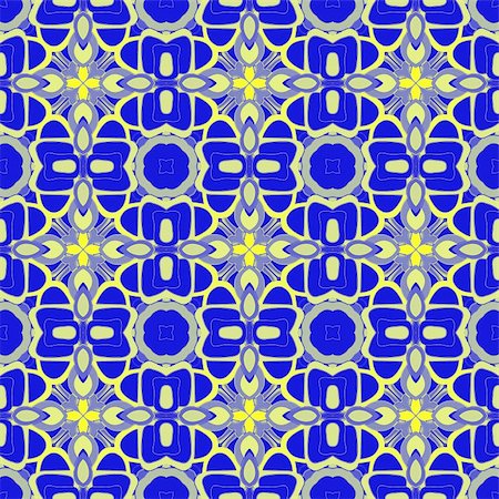 simsearch:400-05363622,k - seamless texture of abstract repeating yellow star shapes on blue Stock Photo - Budget Royalty-Free & Subscription, Code: 400-05122594