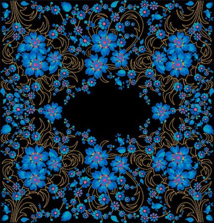 simsearch:400-04227176,k - Vector decorative floral frame. Easy to edit and modify. EPS included. Stock Photo - Budget Royalty-Free & Subscription, Code: 400-05122619