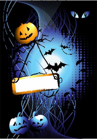 simsearch:400-04216941,k - Halloween night background Foto de stock - Super Valor sin royalties y Suscripción, Código: 400-05122668