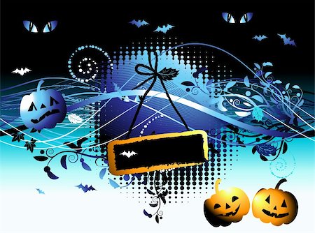 simsearch:400-04216941,k - Halloween night background Foto de stock - Super Valor sin royalties y Suscripción, Código: 400-05122670