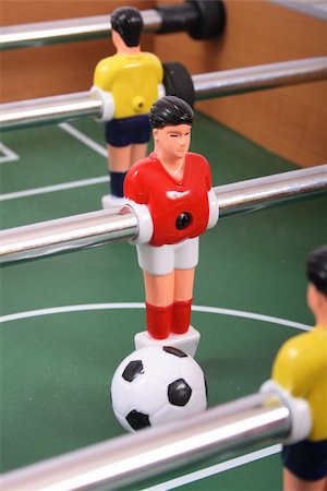 football keeper with player - table soccer with players and a ball Stock Photo - Budget Royalty-Free & Subscription, Code: 400-05122708
