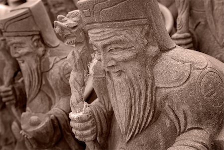 simsearch:400-05906247,k - It is a group of chinese stone god of old man. Stock Photo - Budget Royalty-Free & Subscription, Code: 400-05122979