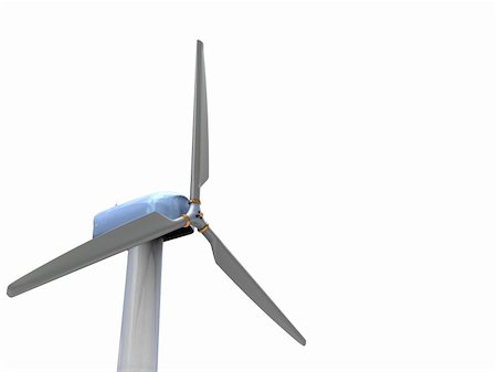 simsearch:400-04789714,k - 3d illustration of background with wind power generator on left side Stock Photo - Budget Royalty-Free & Subscription, Code: 400-05123038