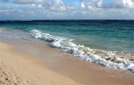 punta cana - The beautiful beach of Punta Cana, Dominican Republic.  Shot a couple hours after dawn. Stock Photo - Budget Royalty-Free & Subscription, Code: 400-05123724