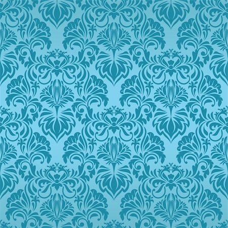 simsearch:400-05139120,k - Turquoise seamless wallpaper Stock Photo - Budget Royalty-Free & Subscription, Code: 400-05134223