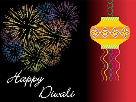 happy deepawali, illustration Stock Photo - Budget Royalty-Free & Subscription, Code: 400-05134264