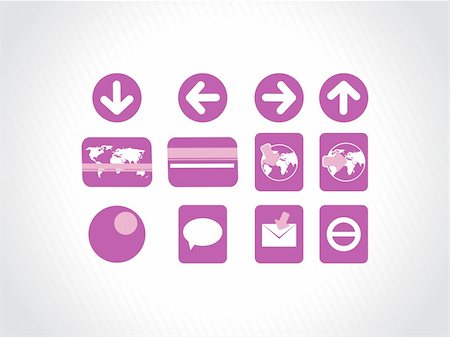 simsearch:400-05008263,k - icons use for website, purple Stock Photo - Budget Royalty-Free & Subscription, Code: 400-05134285