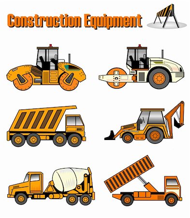 simsearch:400-06105355,k - Illustration of construction equipment Foto de stock - Super Valor sin royalties y Suscripción, Código: 400-05134861