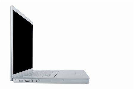 simsearch:400-04786483,k - Modern and stylish laptop on a white background Photographie de stock - Aubaine LD & Abonnement, Code: 400-05135113