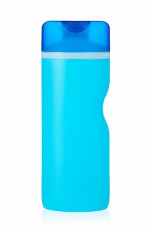 simsearch:400-04775286,k - Plastic bottle with soap or shampoo without label reflected on white background Stock Photo - Budget Royalty-Free & Subscription, Code: 400-05135331
