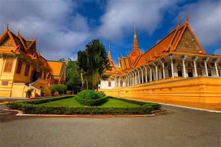 dpix (artist) - Throne Hall in Royal Palace - Phnom Penh - Cambodia Photographie de stock - Aubaine LD & Abonnement, Code: 400-05135392