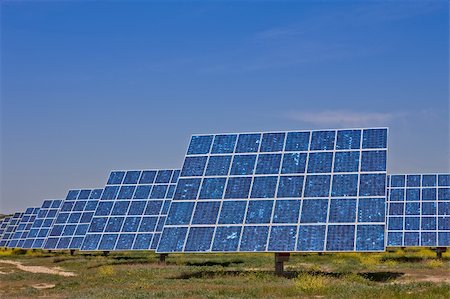 Solar panels in the power plant for renewable energy Stock Photo - Budget Royalty-Free & Subscription, Code: 400-05135588