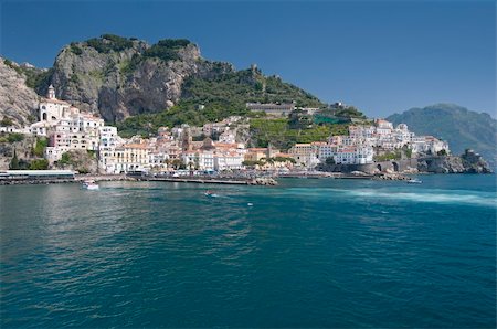 Sea in Amalfi Coast. Naples - Best of Italy Stock Photo - Budget Royalty-Free & Subscription, Code: 400-05135781