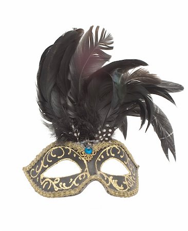 Mask for karnaval. isolated. blue Stock Photo - Budget Royalty-Free & Subscription, Code: 400-05135982