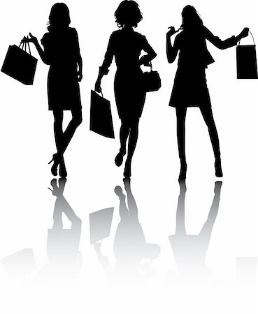 simsearch:400-04285950,k - Beautiful shopping girls Stock Photo - Budget Royalty-Free & Subscription, Code: 400-05136025