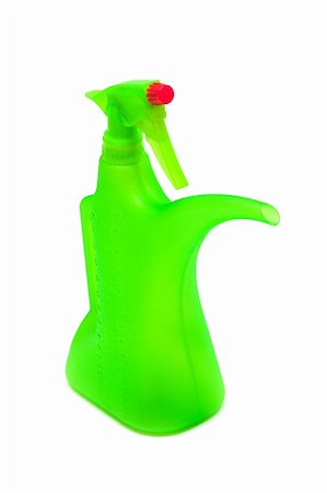 Green watering can on a white background Stock Photo - Budget Royalty-Free & Subscription, Code: 400-05136713