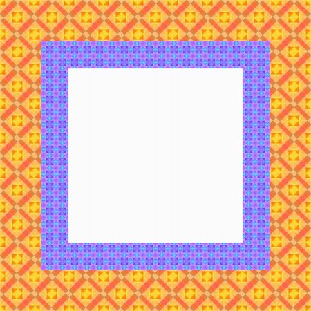 simsearch:400-06424752,k - square frame with pattern in bright retro colors Foto de stock - Super Valor sin royalties y Suscripción, Código: 400-05137274