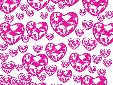 simsearch:400-04593420,k - beautiful heart with swirl design background Photographie de stock - Aubaine LD & Abonnement, Code: 400-05137491