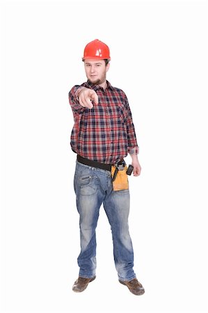 simsearch:400-07408098,k - workman isolated over white background Stock Photo - Budget Royalty-Free & Subscription, Code: 400-05137686