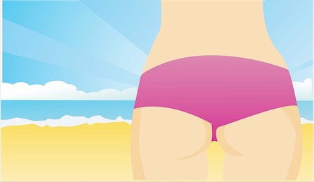 simsearch:400-05097850,k - sexy body over beach background Stockbilder - Microstock & Abonnement, Bildnummer: 400-05137705