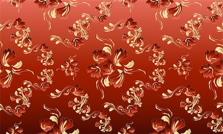 simsearch:400-04856402,k - Illustration with decorative seamless royal floral ornament Stock Photo - Budget Royalty-Free & Subscription, Code: 400-05138679