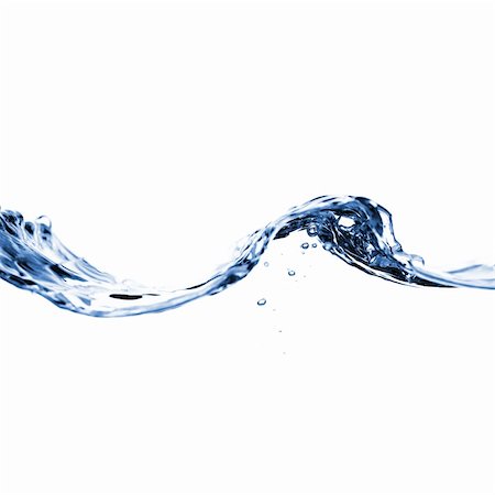 Crisp, clear, refreshing water against a white background. Fotografie stock - Microstock e Abbonamento, Codice: 400-05138987