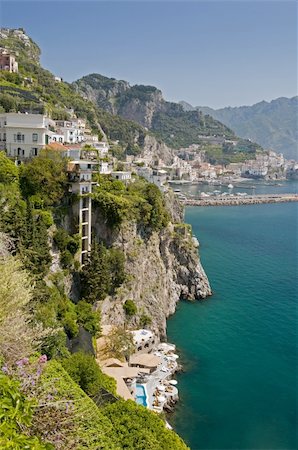 simsearch:862-08273415,k - Sea in Amalfi Coast, Naples - Best of Italy Photographie de stock - Aubaine LD & Abonnement, Code: 400-05139293