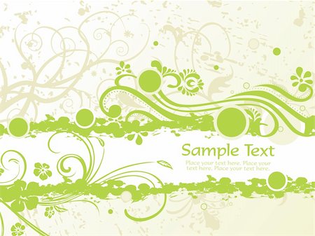 abstract grungy texture background with green swirls design and sample text Stock Photo - Budget Royalty-Free & Subscription, Code: 400-05139474