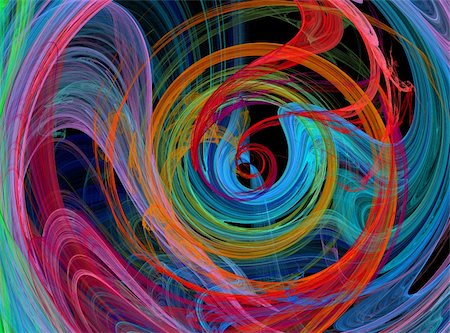 colorful spiral design image Foto de stock - Super Valor sin royalties y Suscripción, Código: 400-05139642