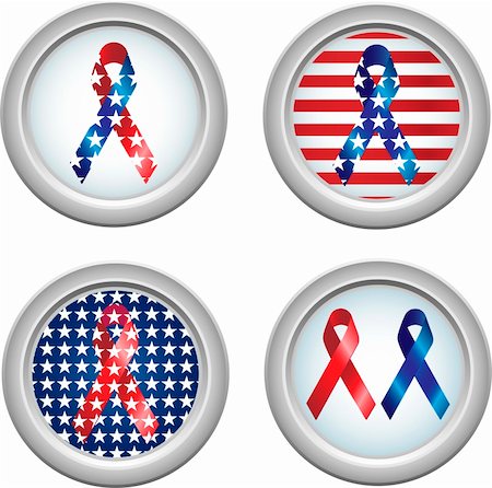 simsearch:400-04061855,k - USA Stars and Stripes Buttons Fourth of July Foto de stock - Super Valor sin royalties y Suscripción, Código: 400-05139973