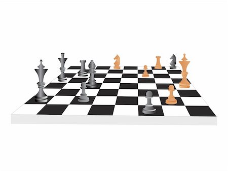 simsearch:400-05070051,k - vector chess board and figures, set44 Stock Photo - Budget Royalty-Free & Subscription, Code: 400-05130336