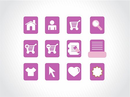 simsearch:400-04657894,k - vector web icons series, purple Stock Photo - Budget Royalty-Free & Subscription, Code: 400-05130358