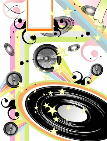 simsearch:400-04111274,k - Abstract old style music event background Stock Photo - Budget Royalty-Free & Subscription, Code: 400-05130443