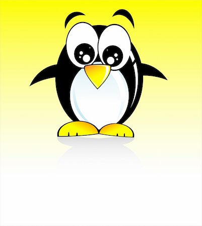 Colorful Cartoon Style funny penguin Stock Photo - Budget Royalty-Free & Subscription, Code: 400-05130707