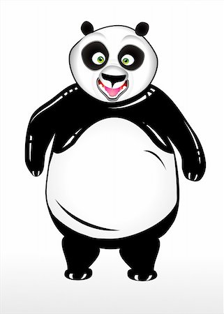 simsearch:400-04184146,k - Detailed Cartoon Style Funny Panda Foto de stock - Super Valor sin royalties y Suscripción, Código: 400-05130790