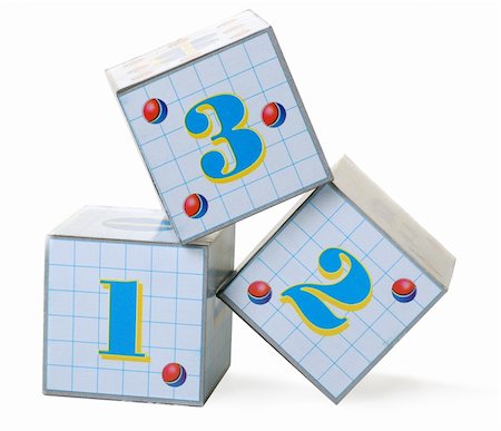 simsearch:400-04255559,k - Figures on cubes. The image of the various figures, isolated on a white background Stock Photo - Budget Royalty-Free & Subscription, Code: 400-05130855