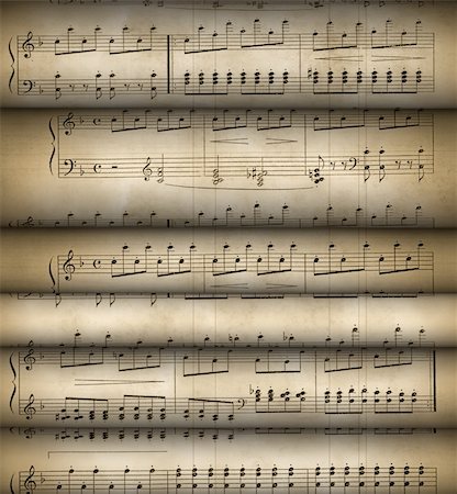Musical notes. The grant for play on musical instruments Photographie de stock - Aubaine LD & Abonnement, Code: 400-05130908