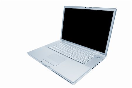 simsearch:400-04526083,k - Modern and stylish laptop on a white background Photographie de stock - Aubaine LD & Abonnement, Code: 400-05130976