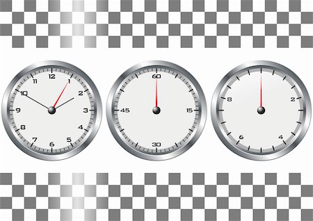 simsearch:700-03660005,k - White watches and chronographs with checkered flag over white Photographie de stock - Aubaine LD & Abonnement, Code: 400-05131047