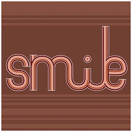Artistic illustration of the word smile:) Keep smiling:D Stock Photo - Budget Royalty-Free & Subscription, Code: 400-05131514