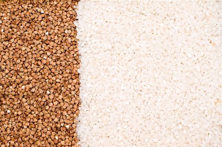 particle texture - Buckwheat and millet background - close-up, cooking ingredients Stock Photo - Budget Royalty-Free & Subscription, Code: 400-05131650
