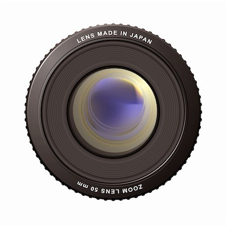 simsearch:400-04909492,k - illustrated close up of a camera zoom lens with reflections Stock Photo - Budget Royalty-Free & Subscription, Code: 400-05131667