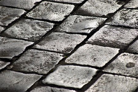 simsearch:400-08888374,k - pavement of grey old cobblestones shining in the sunlight Stock Photo - Budget Royalty-Free & Subscription, Code: 400-05132027