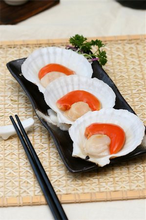 simsearch:400-04557539,k - prepared and delicious sushi sashimi ,rolls,scallop?? Stock Photo - Budget Royalty-Free & Subscription, Code: 400-05132250